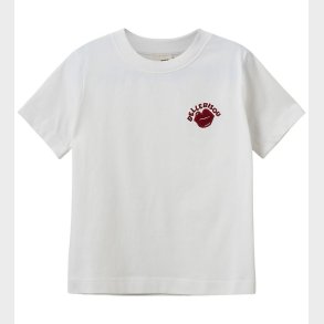 Sofie Schnoor T-shirt - LunaSY - Brilliant White m. R�d