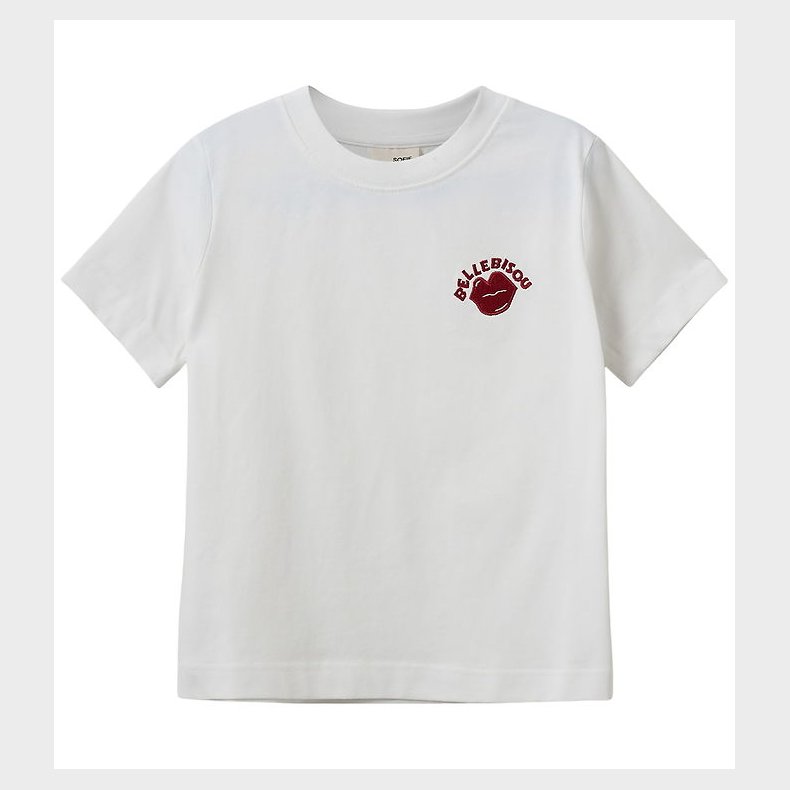 Sofie Schnoor T-shirt - LunaSY - Brilliant White m. R�d