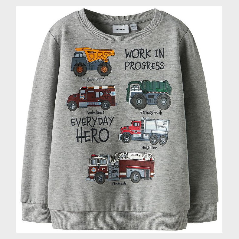 Name It Sweatshirt - NmmOrson - Grey Melange
