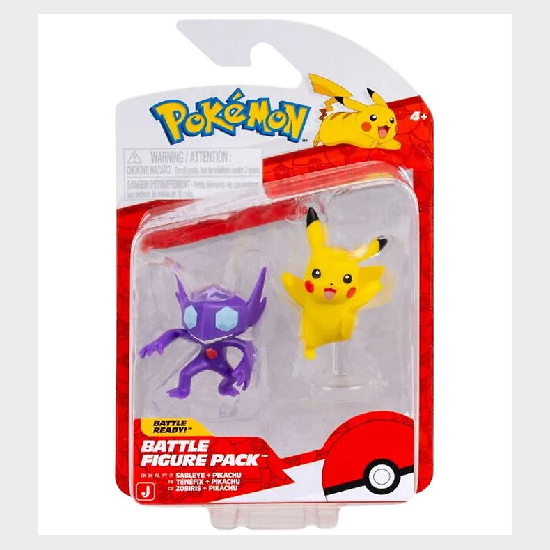 Pokmon Figurer - Battle Figure - 2-pak - Sableye/Pikachu