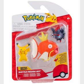 Pokmon Figurer - Battle Figure - Pikachu/Magikarp/Zorua