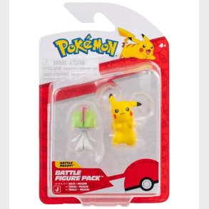Pokmon Figur - Battle Figure - 2-pak - Ralts/Pikachu