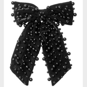 DAY ET Hrspnde - Pearly Velvet Bow - Sort