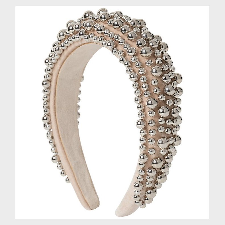 DAY ET Hrbjle - Beaded Chrome Hair Band - Silver