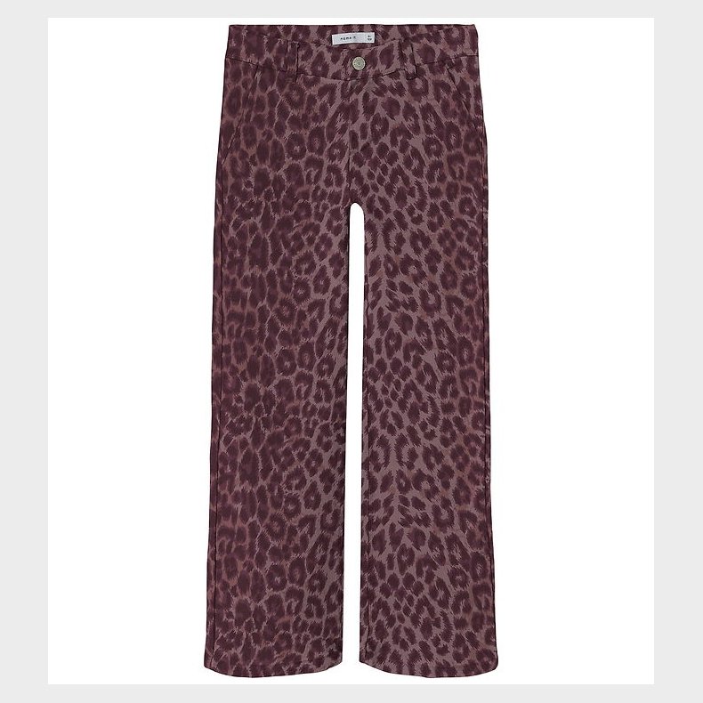 Name It Bukser - Wide - NkfRose - Burgundy/Leo