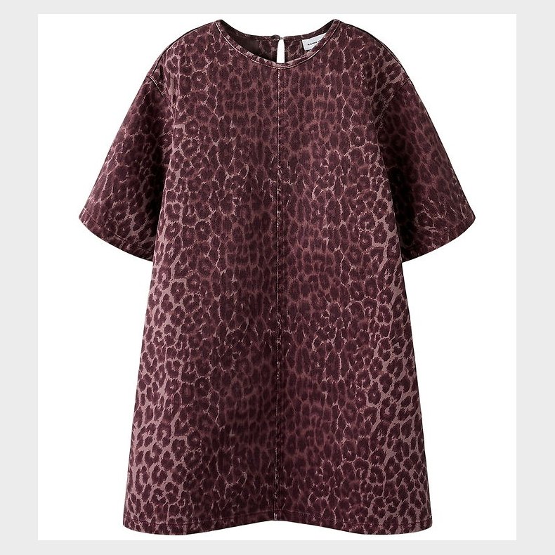 Name It Kjole - NkfLeo - Burgundy/Leo