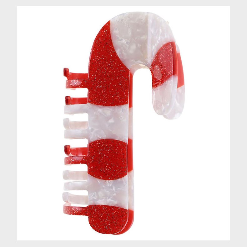 By Str Hrklemme - Sukkerstok - Hvid/Rd