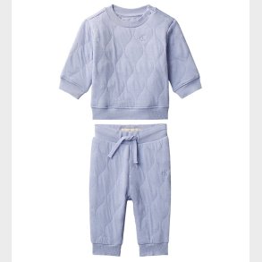 Calvin Klein Bluse/Bukser - Quilted - Dusky Cornflower Blue