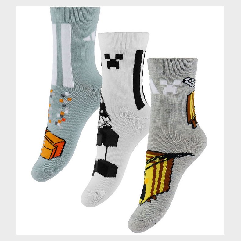 adidas Performance Strmper - 3-pak - LK Minecraft - Wosa/Mgreyh