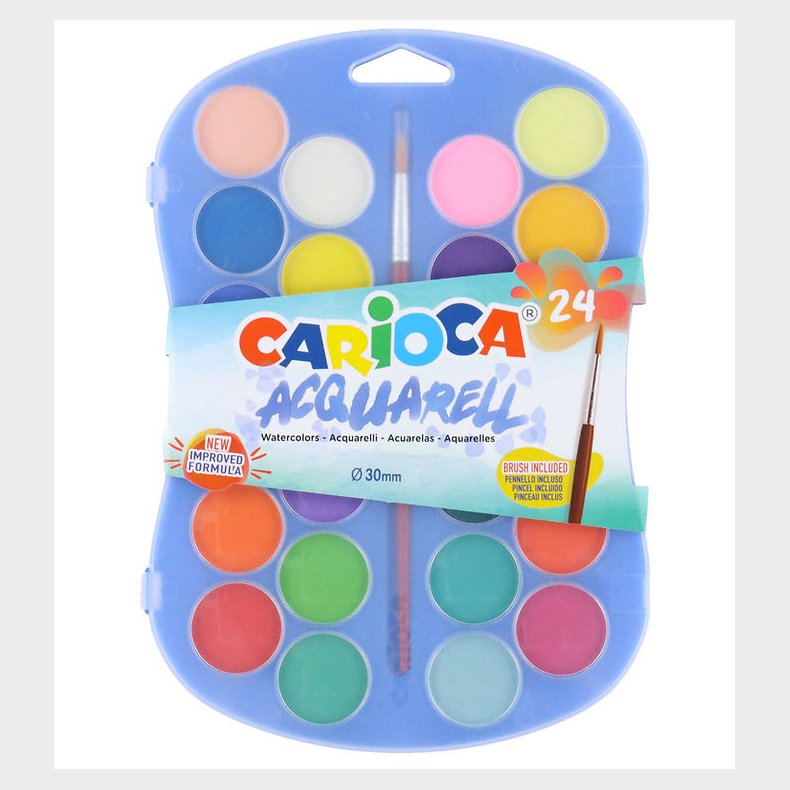 Carioca Akvarelmaling - 24 Farver