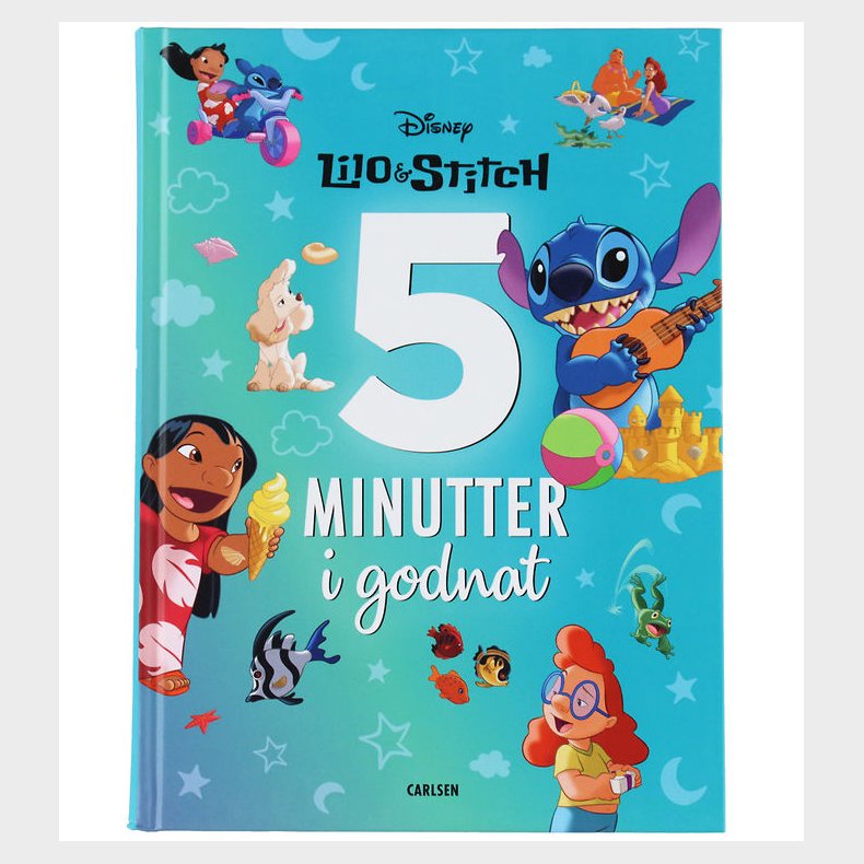 Forlaget Carlsen Bog - Fem Minutter I Godnat - Lilo Og Stitch