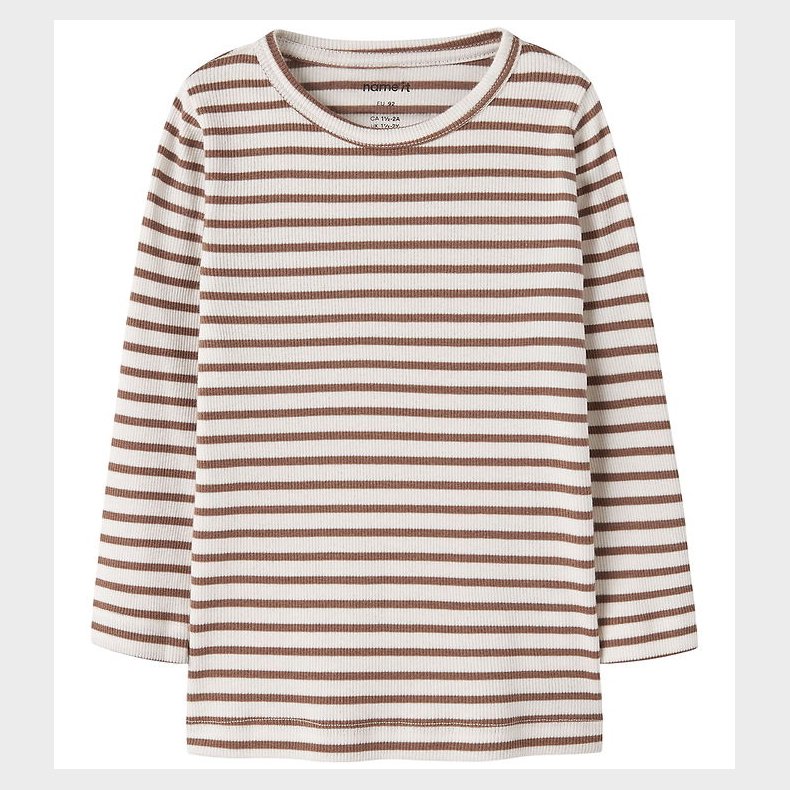 Name It Bluse - Rib - Noos - NmnBani - Toasted Coconut