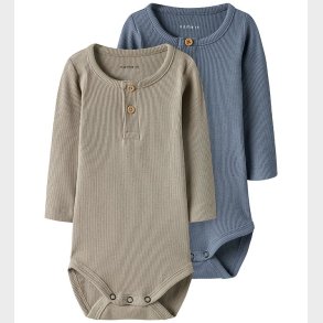 Name It Body l/ - 2-pak - Rib - Noos - NbmKab - Troposphere/PUR