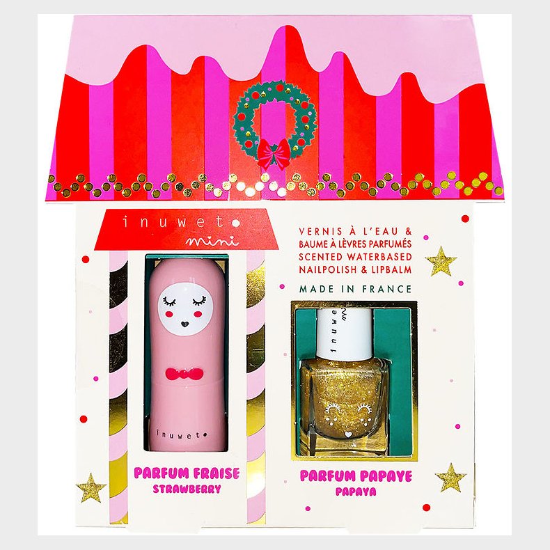 Inuwet Gaves�t - L�bepomade/Neglelak - Strawberry/Papaya