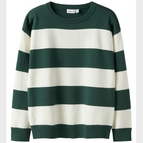 Name It Bluse - Strik - NkmSage - Bistro Green/W. Cloud Dancer S