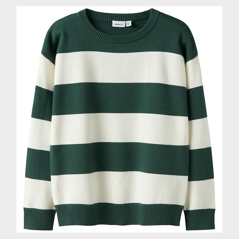 Name It Bluse - Strik - NkmSage - Bistro Green/W. Cloud Dancer S