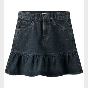 Name It Nederdel - NkfThes - Dark Midnight Denim m. Rhinsten