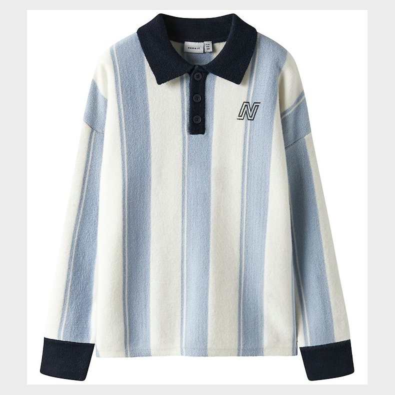 Name it Bluse - NkmSima - Strik - Kentucky Blue