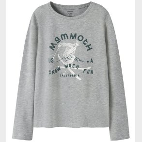 Name it Bluse - NkmVux - Grey Melange/Snow