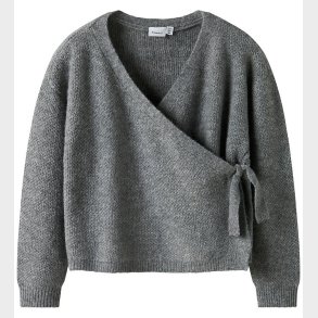 Name it Bluse - NkfSanie - Strik - Grey Melange