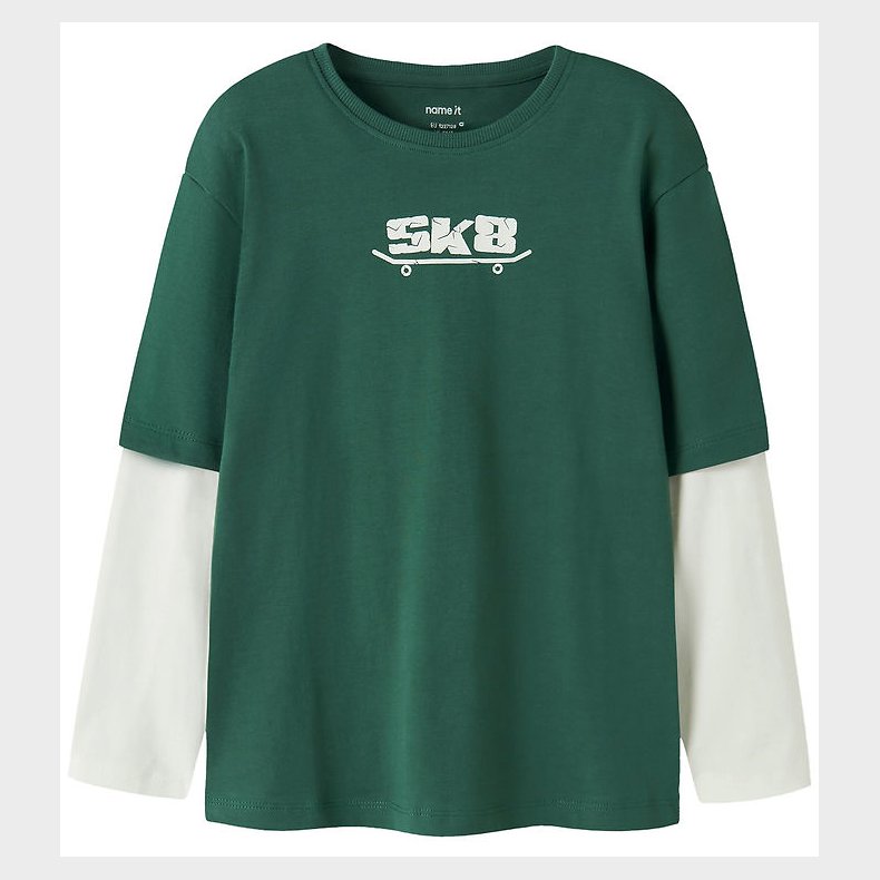 Name it Bluse - NkmVarto - Bistro Green/Skate8