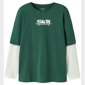 Name it Bluse - NkmVarto - Bistro Green/Skate8