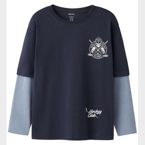 Name it Bluse - NkmVarto - Navy Blazer/Skull