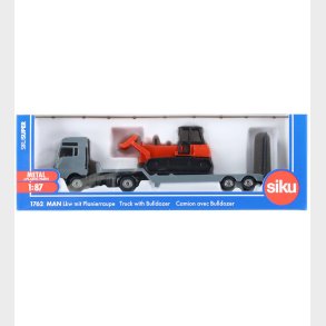 Siku Lastbil - MAN Truck m. Bulldozer - 1:87 - 1762