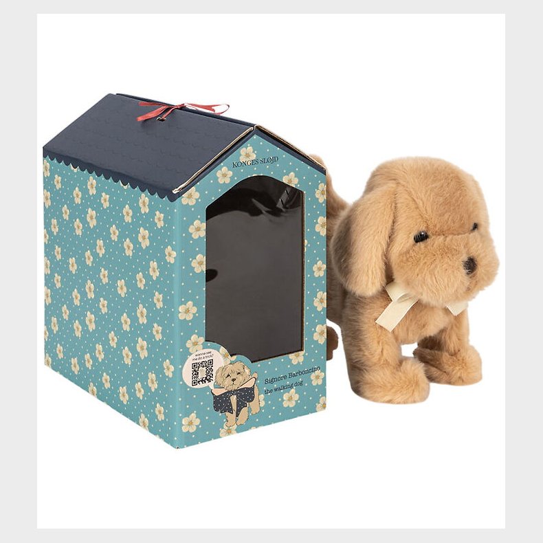 Konges Sljd Interaktiv Bamse - Walking Dog - Brun