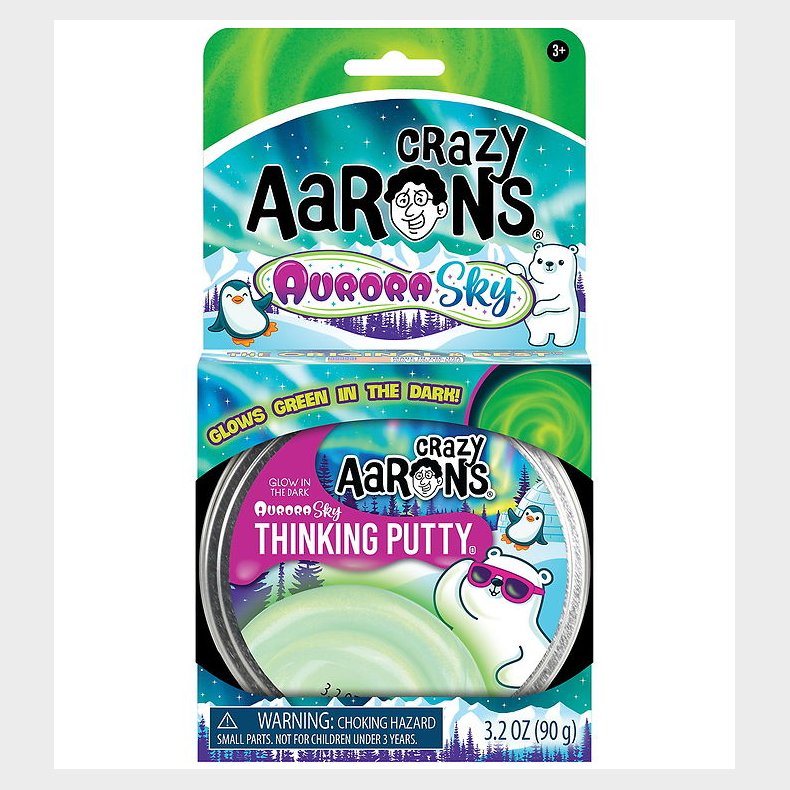 Crazy Aarons Putty - 90g - Aurora Sky - Glow In The Dark