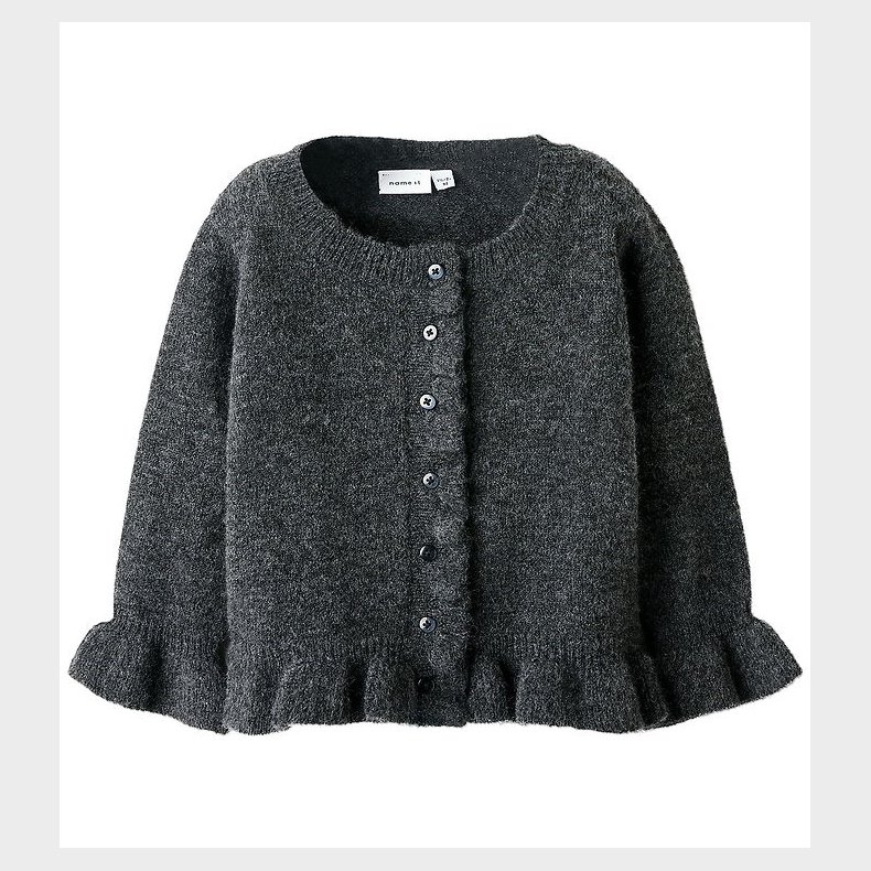 Name It Cardigan - Strik - NmfSupia - Dark Grey Melange