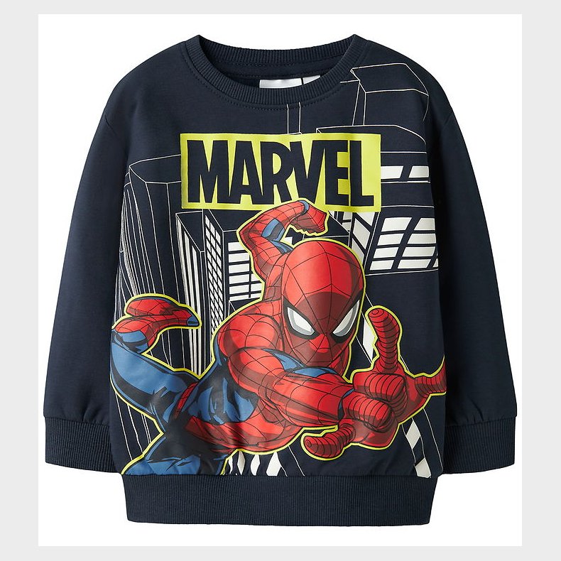 Name It Sweatshirt - Noos - NmmDion - Spiderman - Navy Blazer