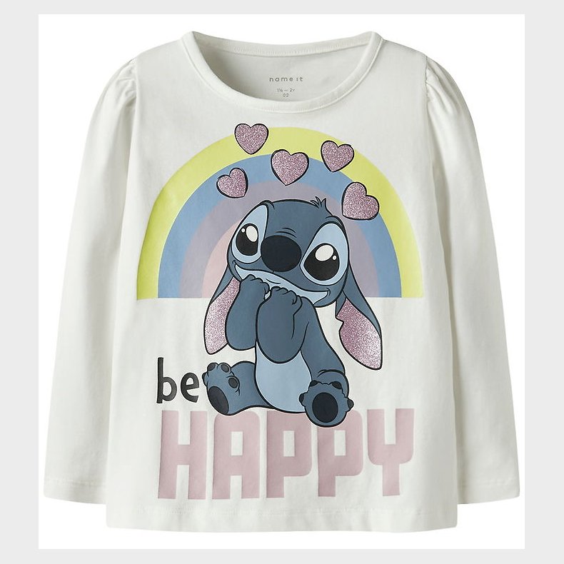 Name It Bluse - Noos - NmfDiana - Stitch - Cloud Dancer