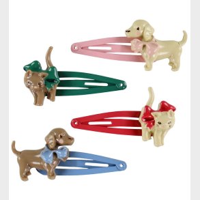 Konges Sljd Hrspnder - 4-pak - Cats & Dogs - Multi