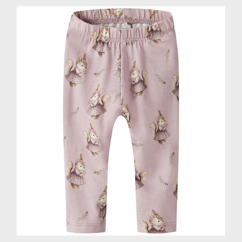 Name It Leggings - Rib - NbfShelly - Keepsake Lilac