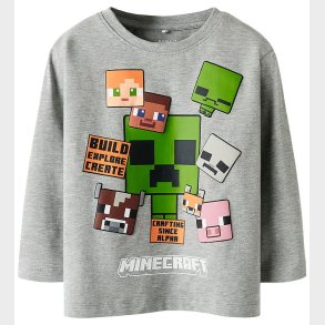 Name it Bluse - NmmNyle - Minecraft - Grey Melange