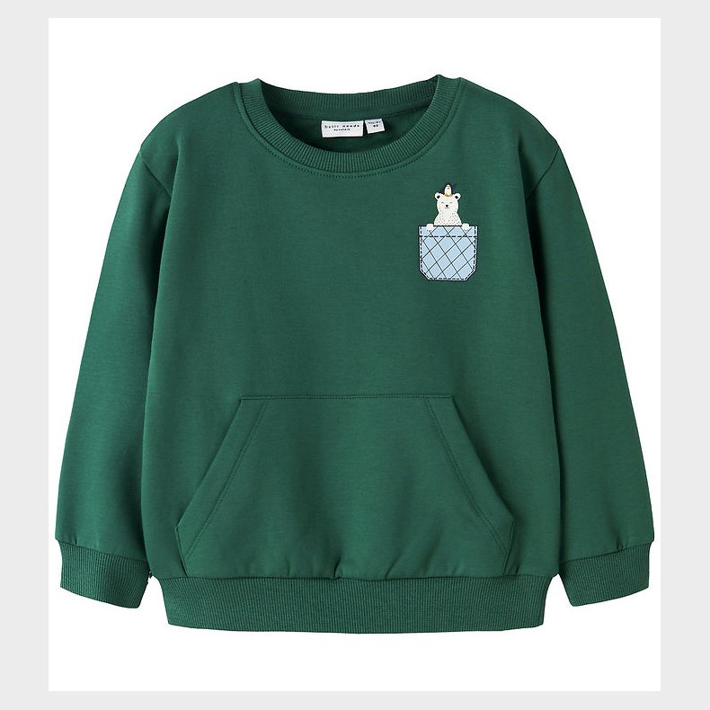 Name it Sweatshirt - NmmVugo - Bistro Green/Pocket Bear