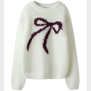 LMTD Bluse - Strik - NlfBow - White Alyssum