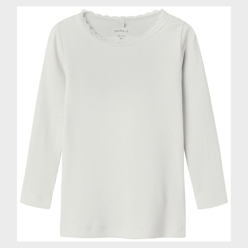Name It Bluse - Rib - Noos - NmfKab - Cloud Dancer