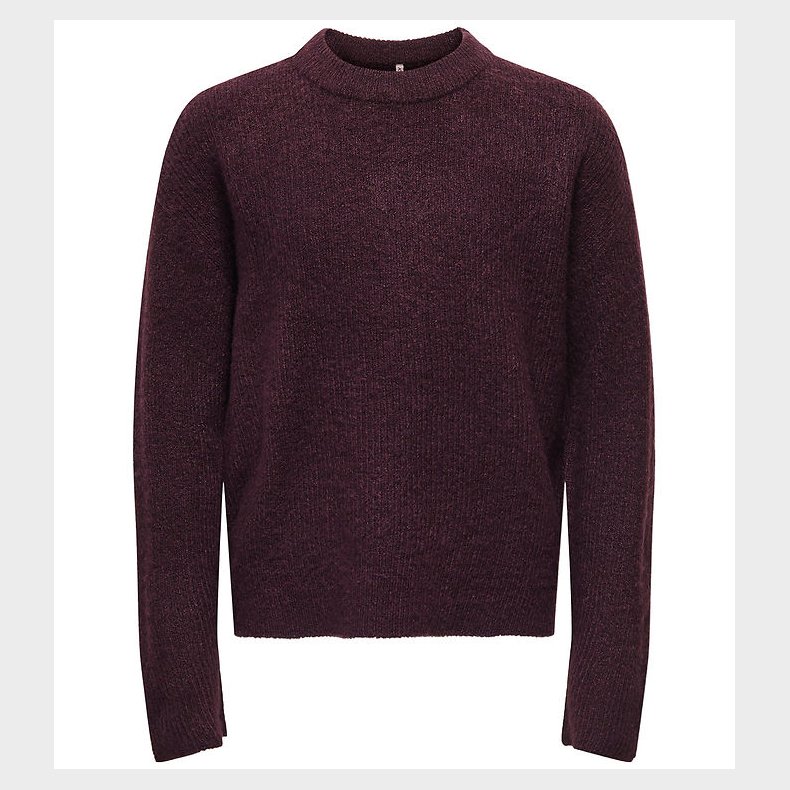 Kids Only Bluse - Strik - KogCamilla - Winetasting/ Melange