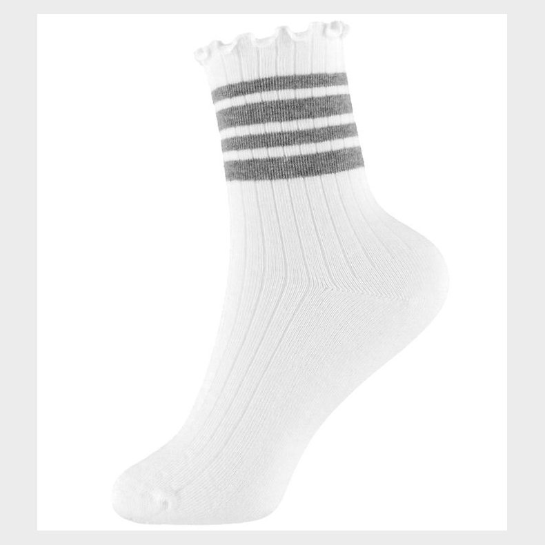 Name It Strmper - NkfSille - Bright White/Grey Melange