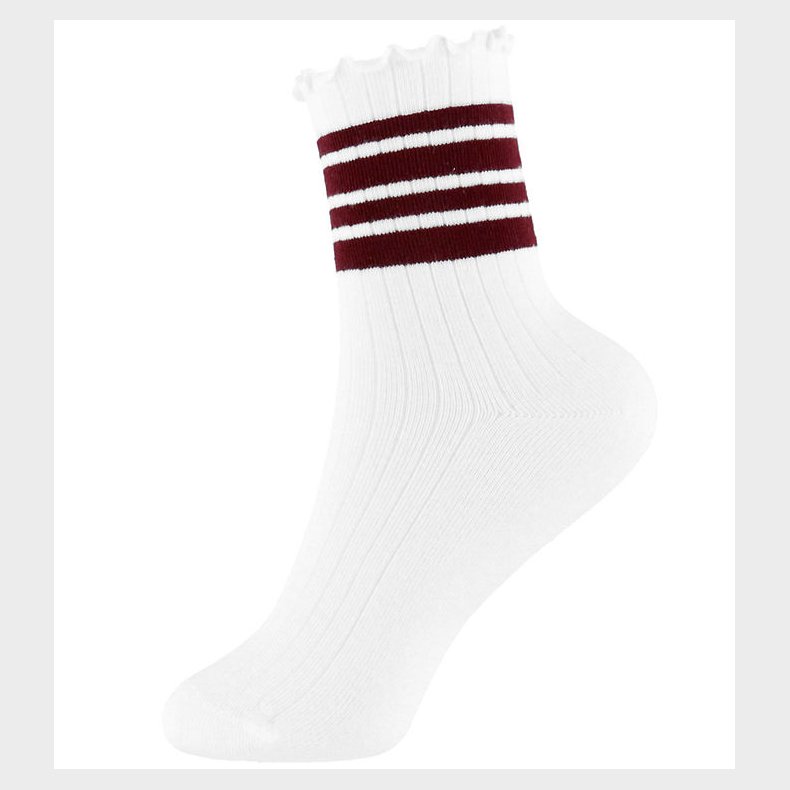 Name It Strmper - NkfSille - Bright White/Burgundy