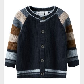 Name It Cardigan - Strik - NbmSand - Navy Blazer
