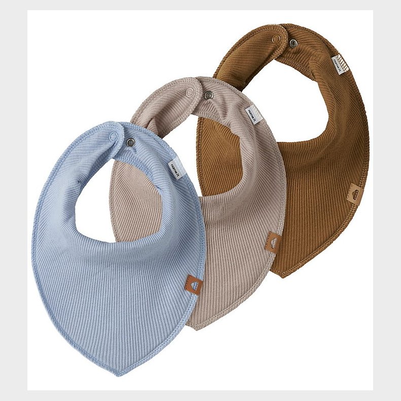 Name It Savlesmkke - 3-pak - Rib - NbmYasim - Kentucky Blue/Mus