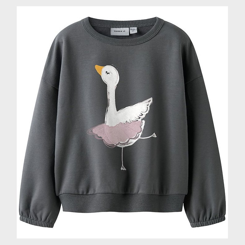 Name It Sweatshirts - NmfSwana - Lava Smoke