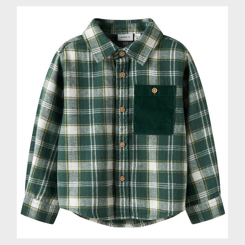 Name it Skjorte - NmmSanto - Bistro Green