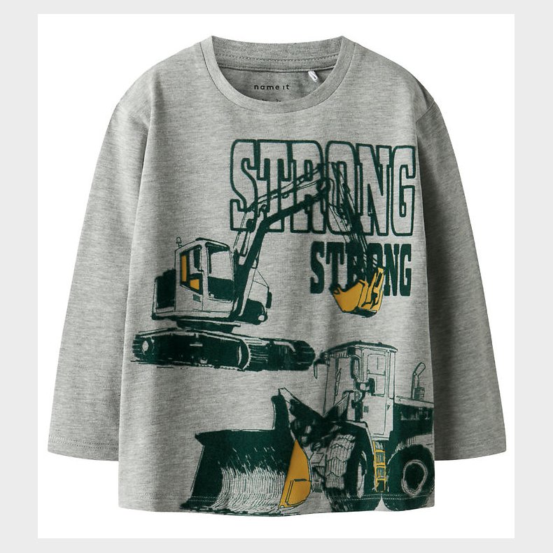 Name it Bluse - NmmSennet - Grey Melange