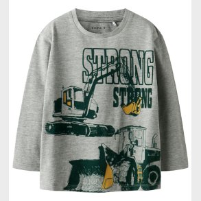 Name it Bluse - NmmSennet - Grey Melange