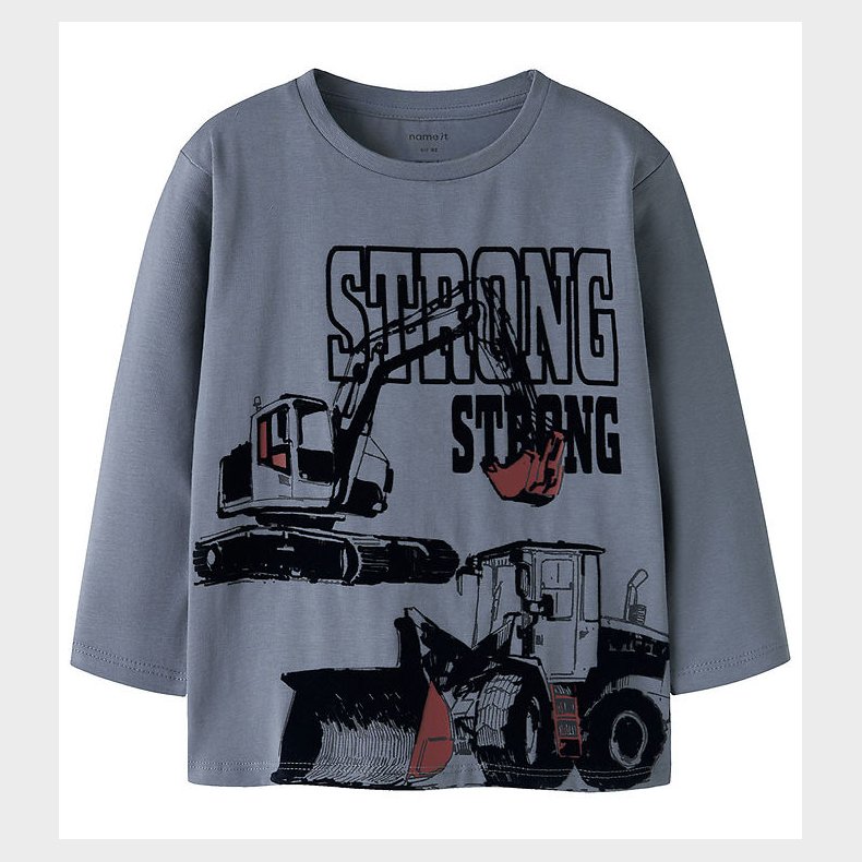 Name it Bluse - NmmSennet - Flint Stone