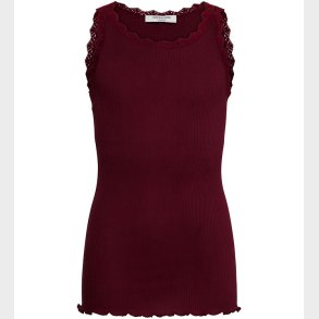 Rosemunde Top - Rib - RkBalta - Modal Lace - Tawny Port
